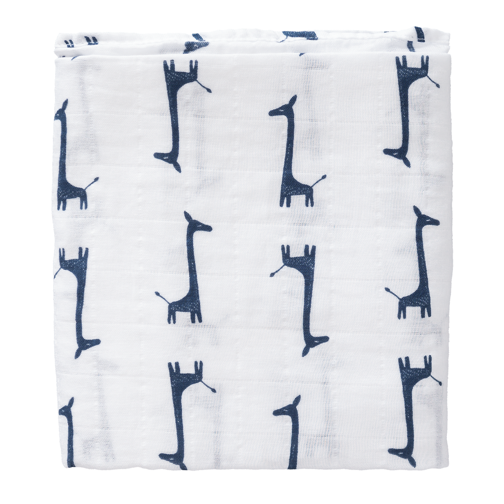 Swaddle set Giraf Indigo Blue (2 stuks)