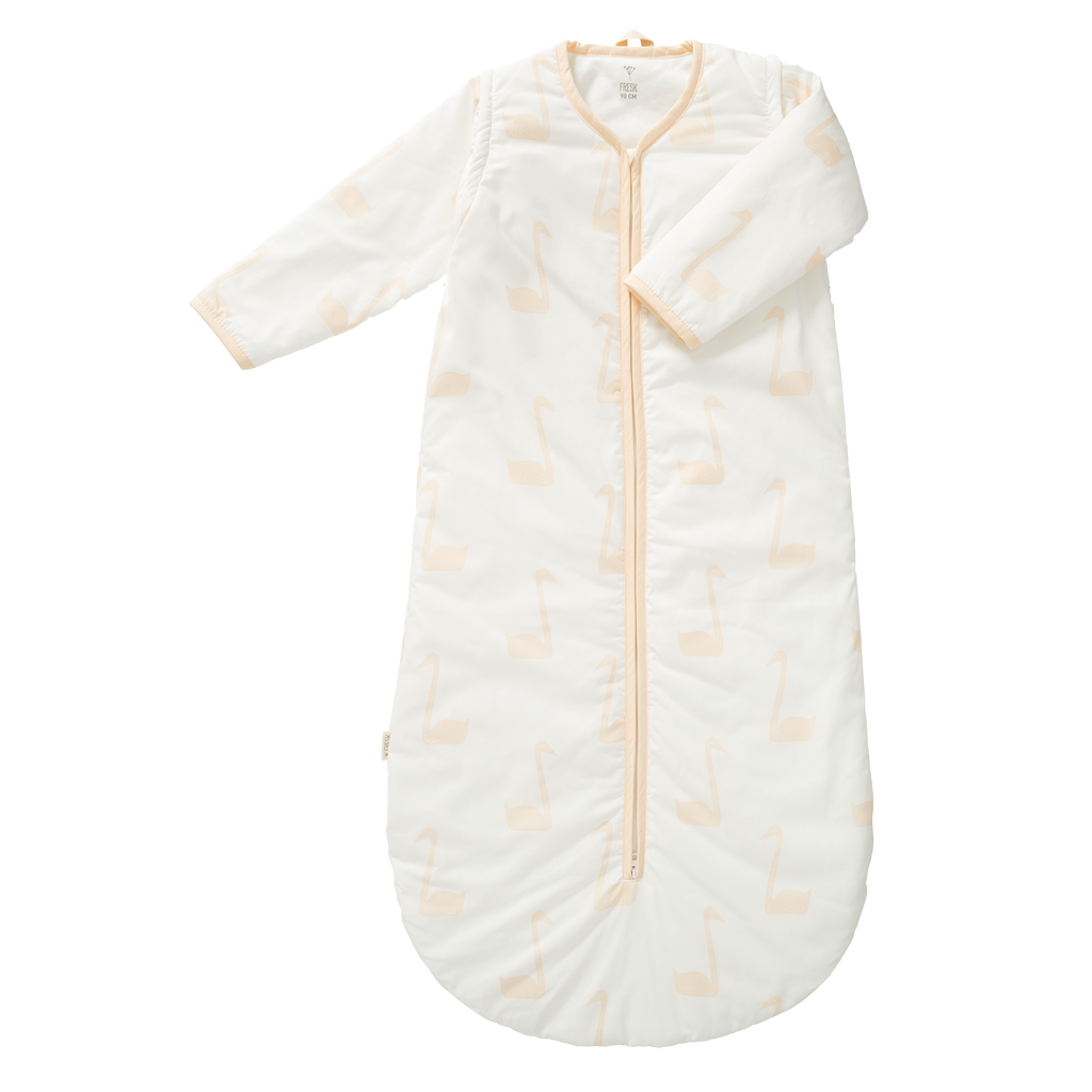 Winterslaapzak afritsbare mouw Swan Pale Peach