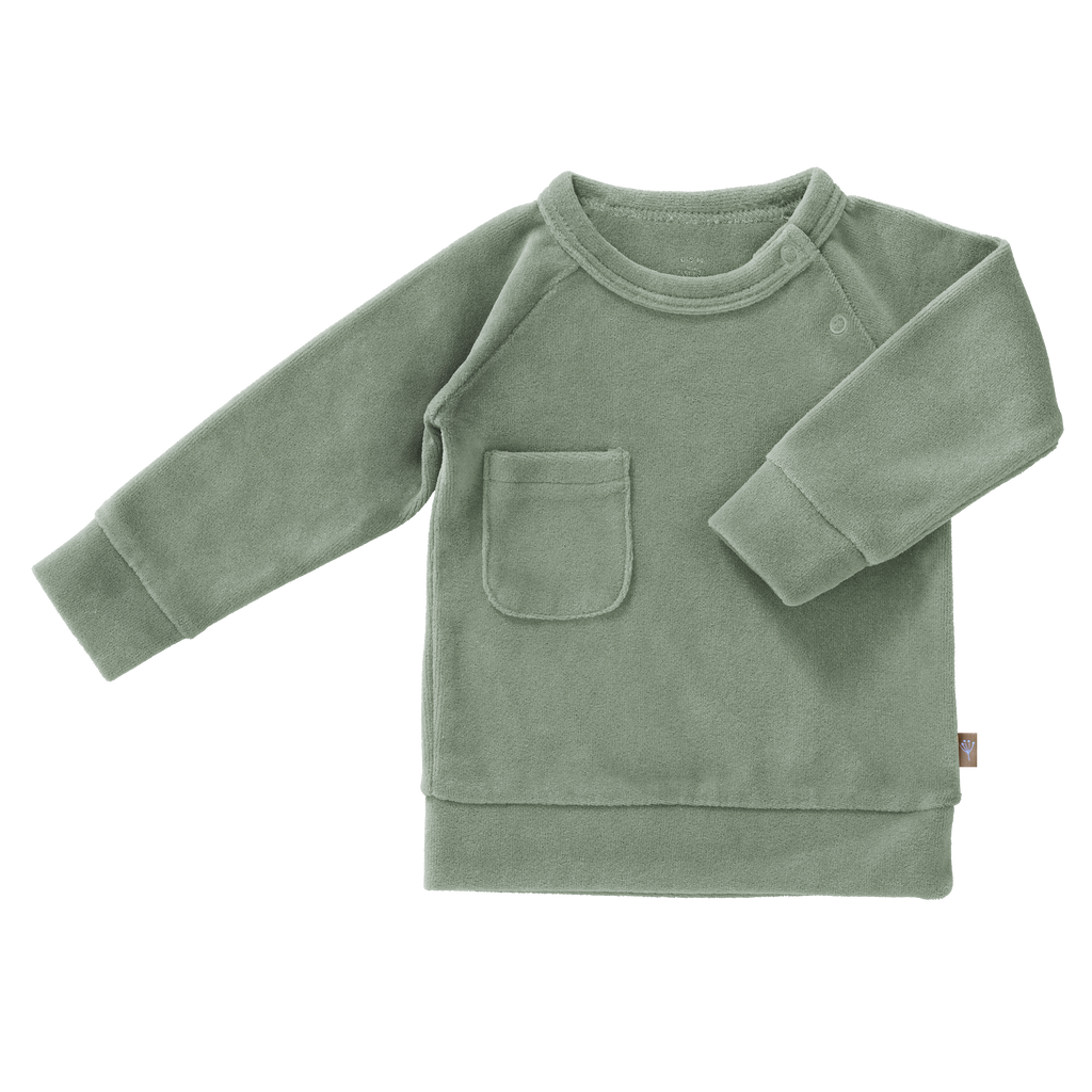 Sweater Velours Forest Green
