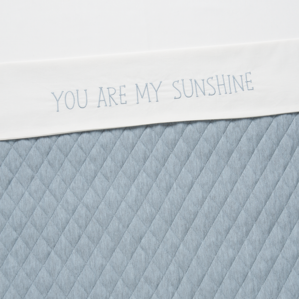Wieglaken 75 x 90 cm Sunshine Blue fog