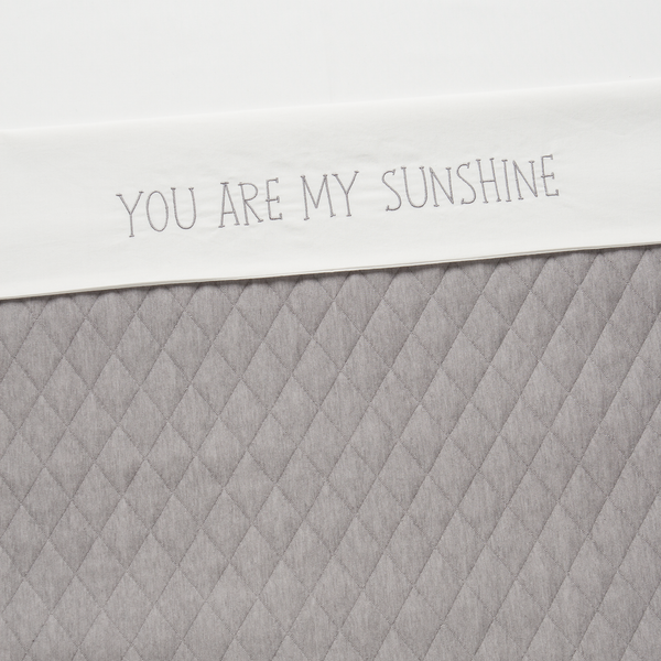 Wieglaken 75 x 90 cm Sunshine Gull grey