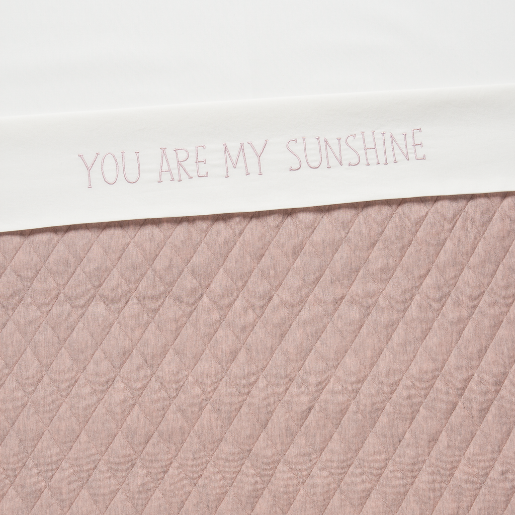 Wieglaken 75 x 90 cm Sunshine Mellow rose