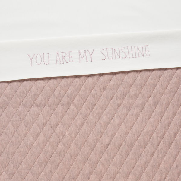 Wieglaken 75 x 90 cm Sunshine Mellow rose