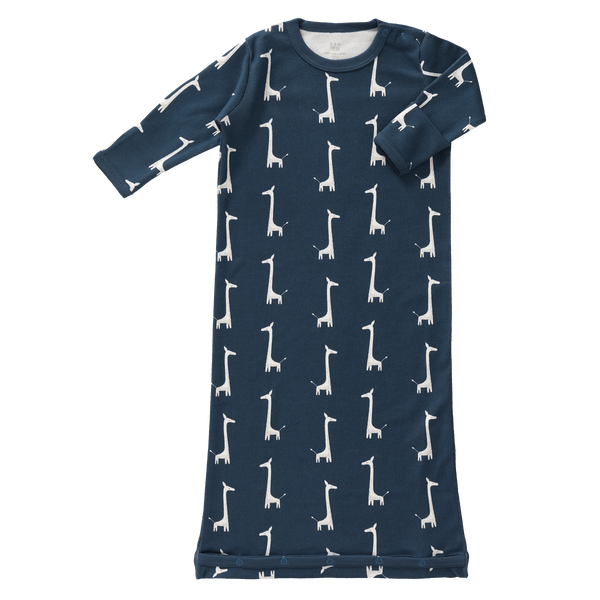 Slaapzak zomer met mouw Giraf Indigo Blue
