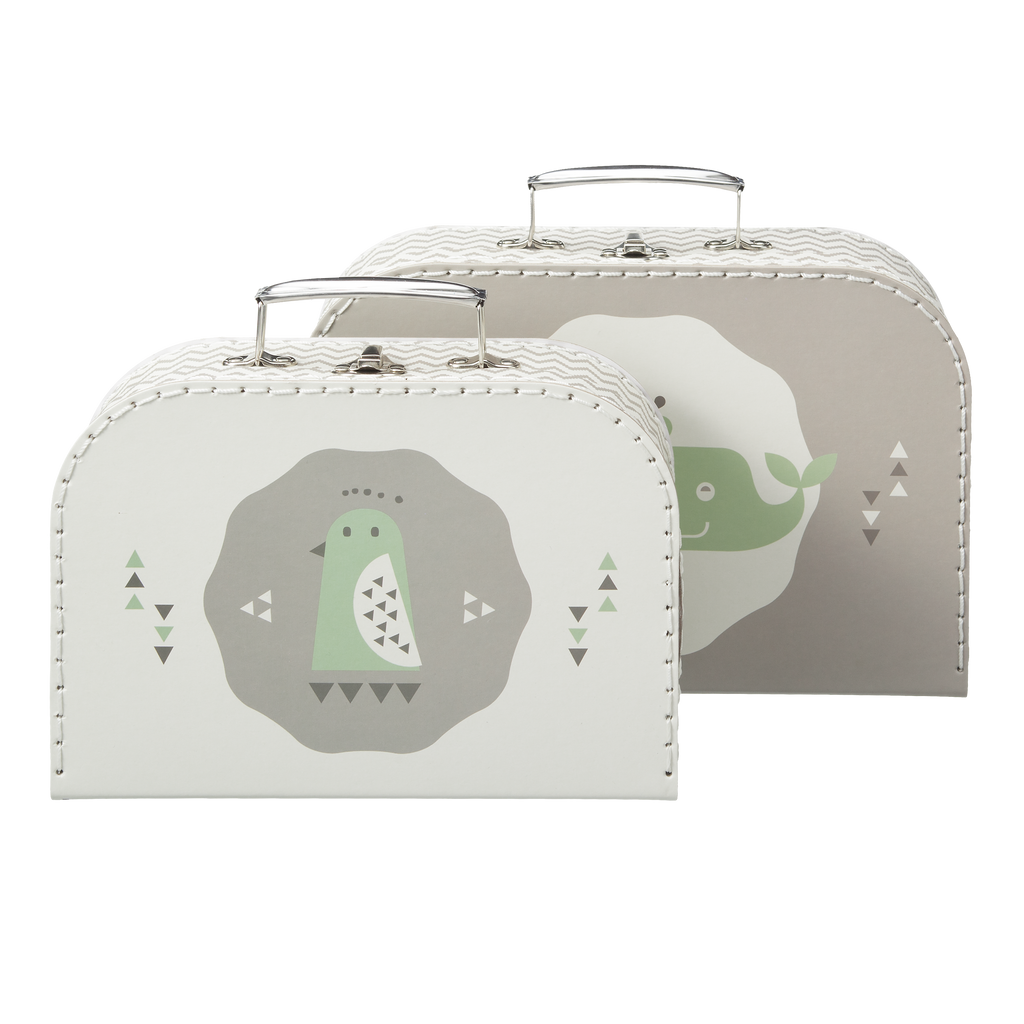 Kofferset Whale grey (2 stuks)