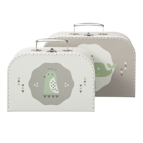Kofferset Whale grey (2 stuks)