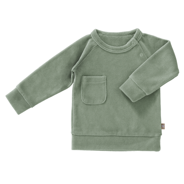 Sweater Velours Forest Green
