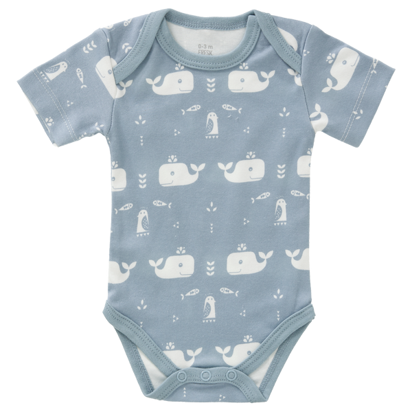 Romper korte mouw Whale Blue Fog