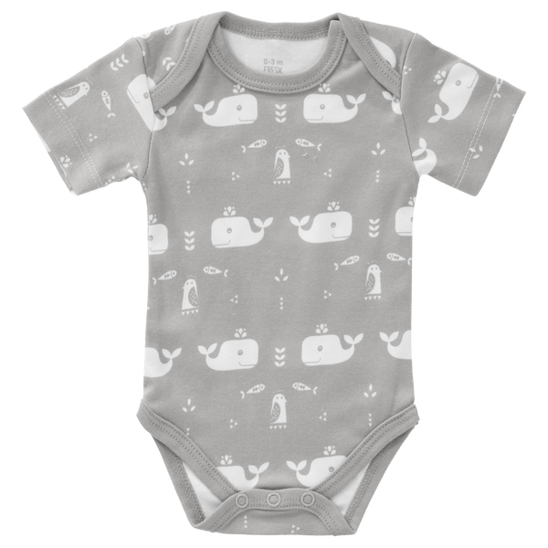Romper korte mouw Whale Dawn Grey